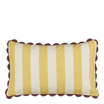 Kussen streep geel - l55xb35xh10cm