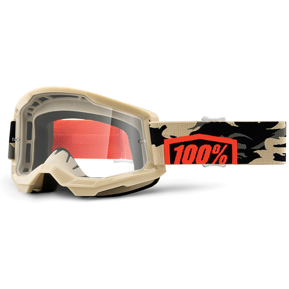 100% - Masque Strata 2 - 2021 Marron / Noir / Rouge