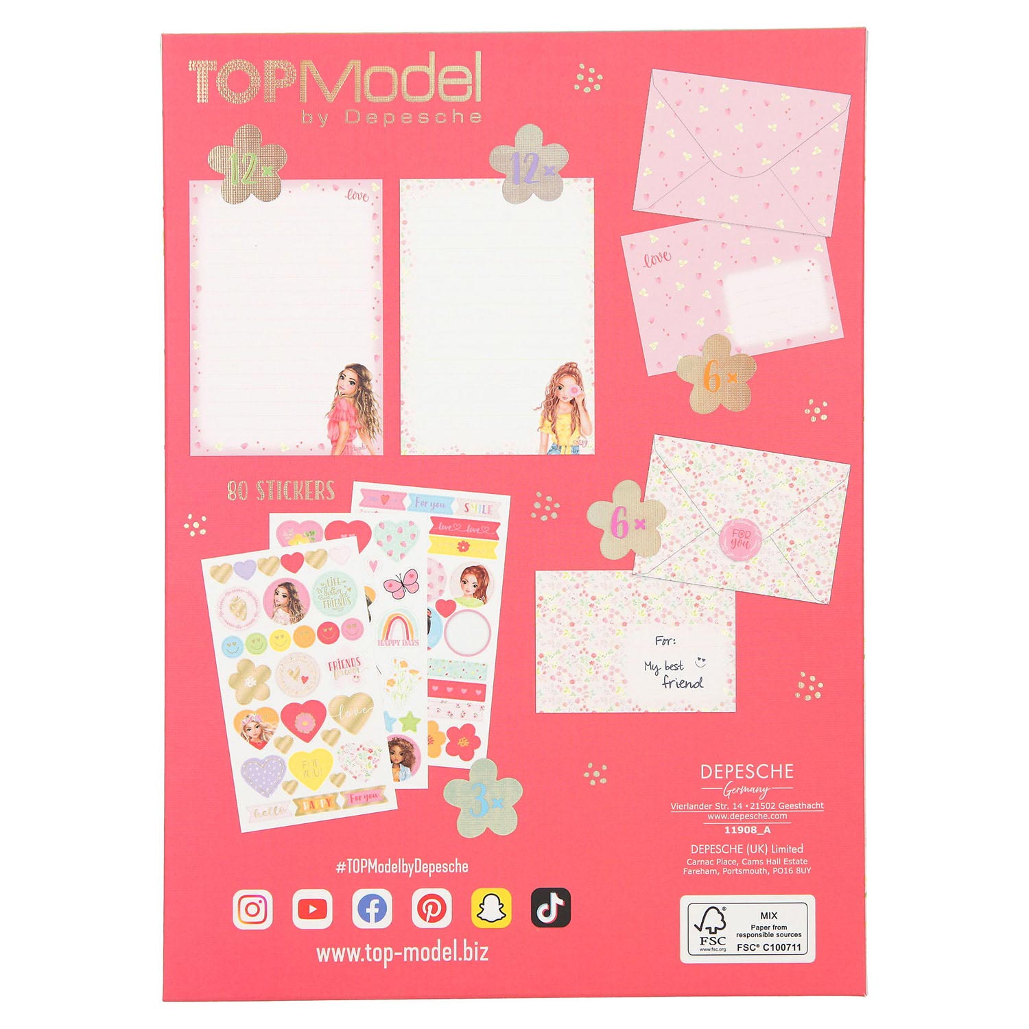 TOPModel Briefpapier Flower Berry