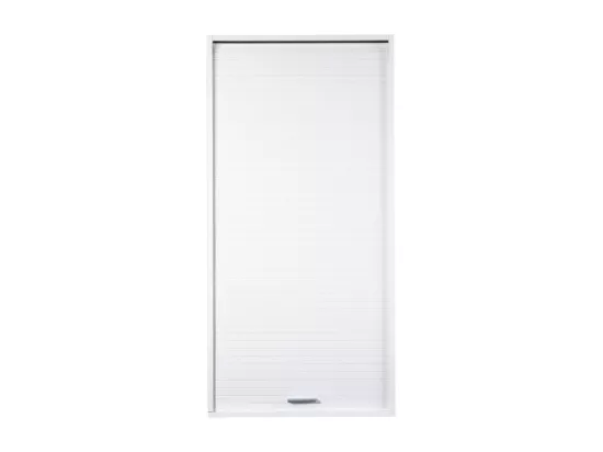 Meuble de Cuisine Haut Blanc 3 Tablettes 1 Rideau L 60 H 123.6 P 35 cm