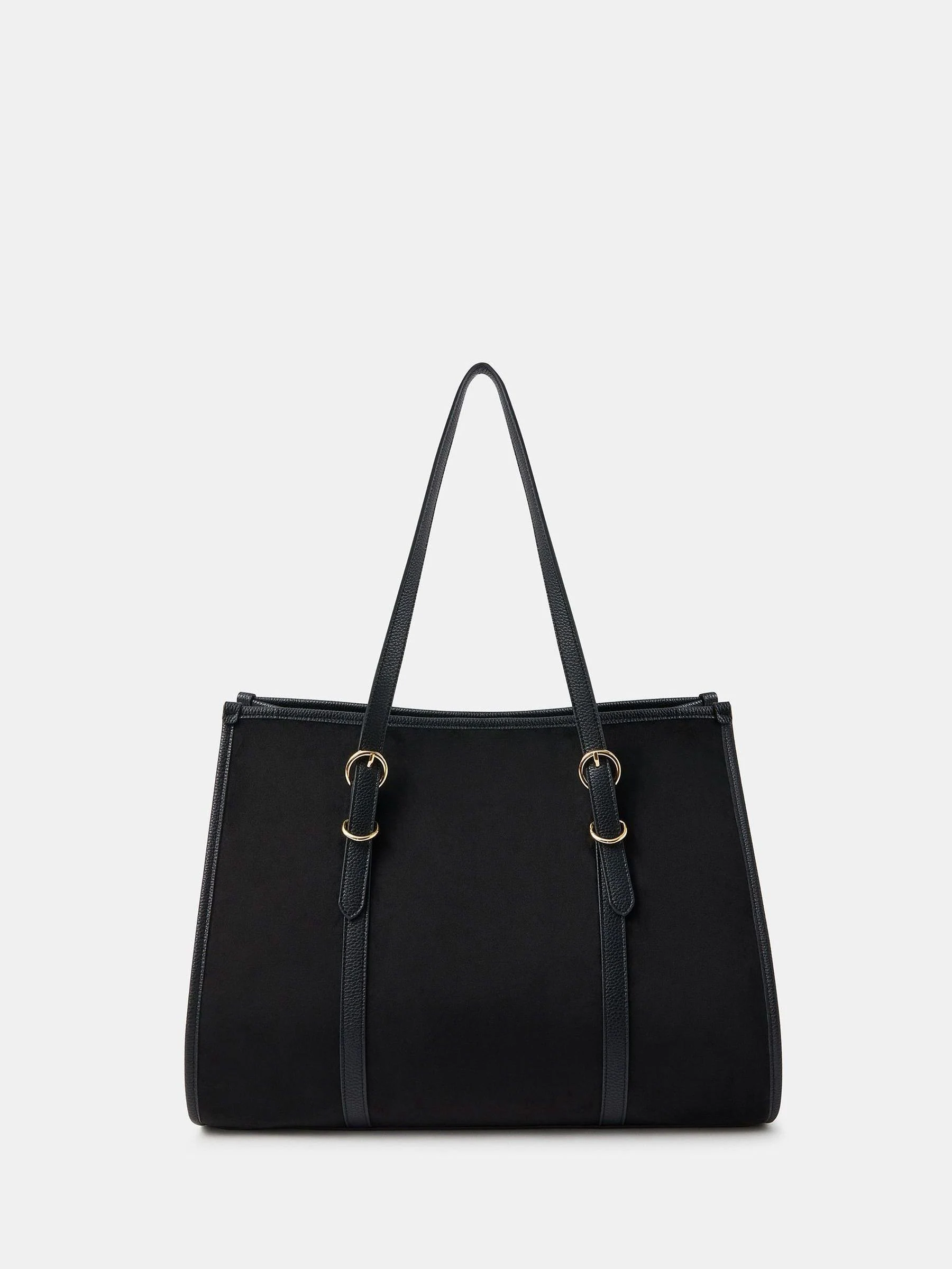 Accessorize Buckle Strap Suedette Shoulder Bag