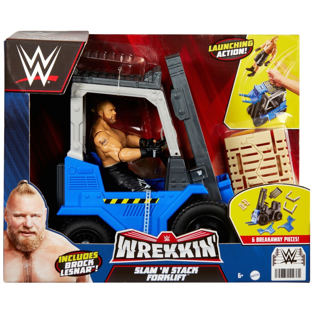 WWE Wrekkin Slam 'N Stack Gabelstapler mit Brock Lesnar Figur