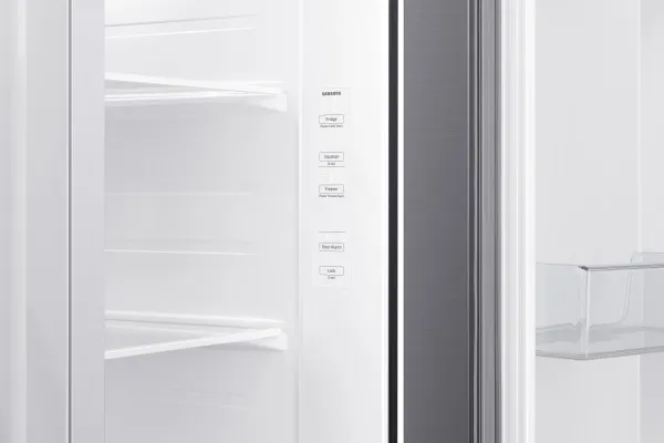 Samsung Series 2 RS62DG5003S9 - Køleskab/fryser - side-by-side - Wi-Fi - bredde: 91.2 cm - dybde: 71.6 cm - højde: 178 cm - 655 liter - Klasse E - raffineret inox