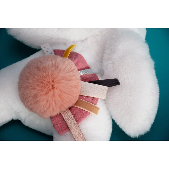 Doudou Happy Pantin Pompon Terracotta