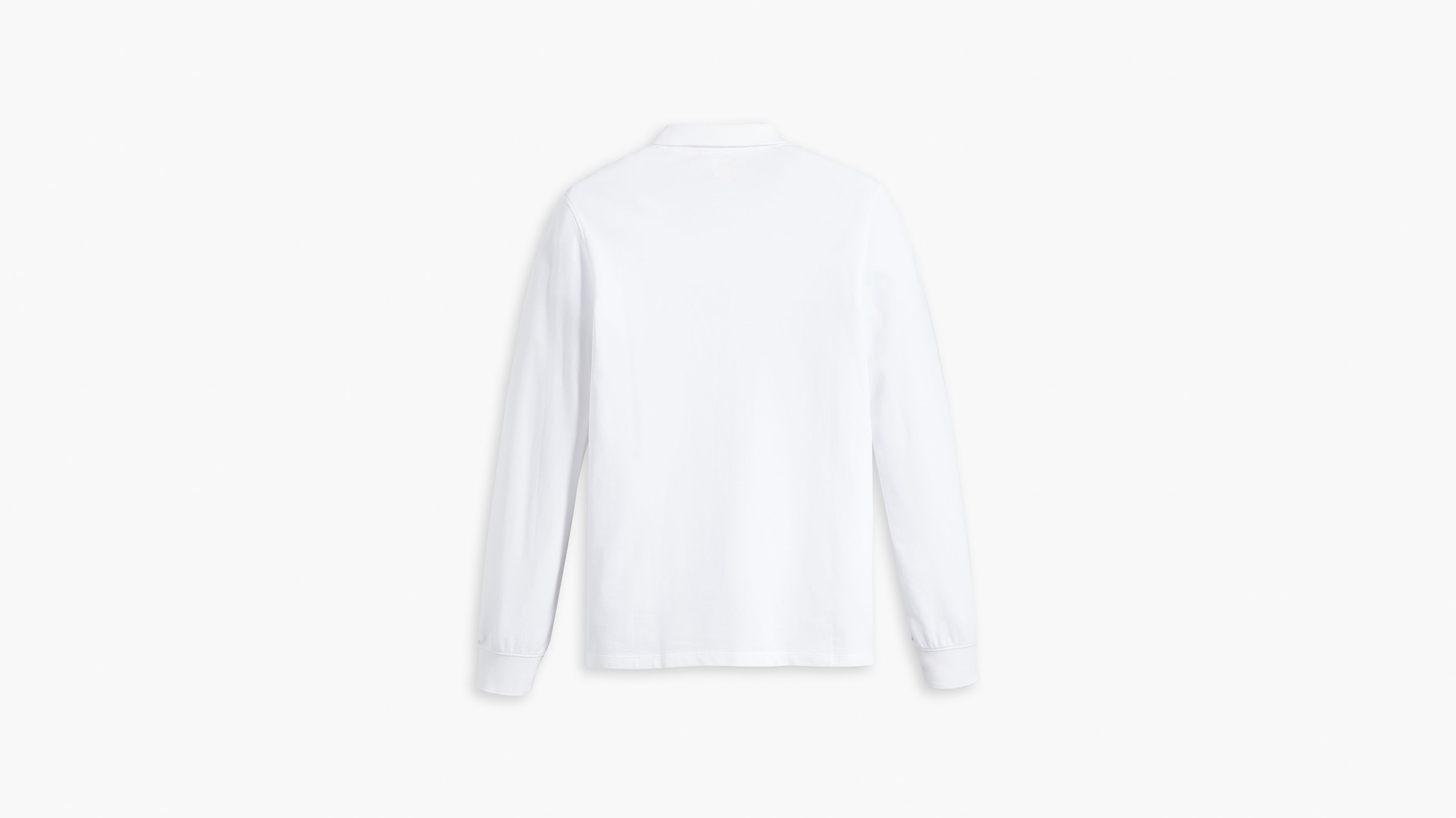 Polo manche longue Housemark slim - Bright White - Blanc