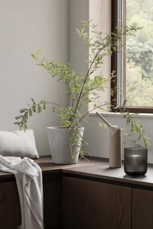 Blomus Ven waxinelichthouder medium smoke