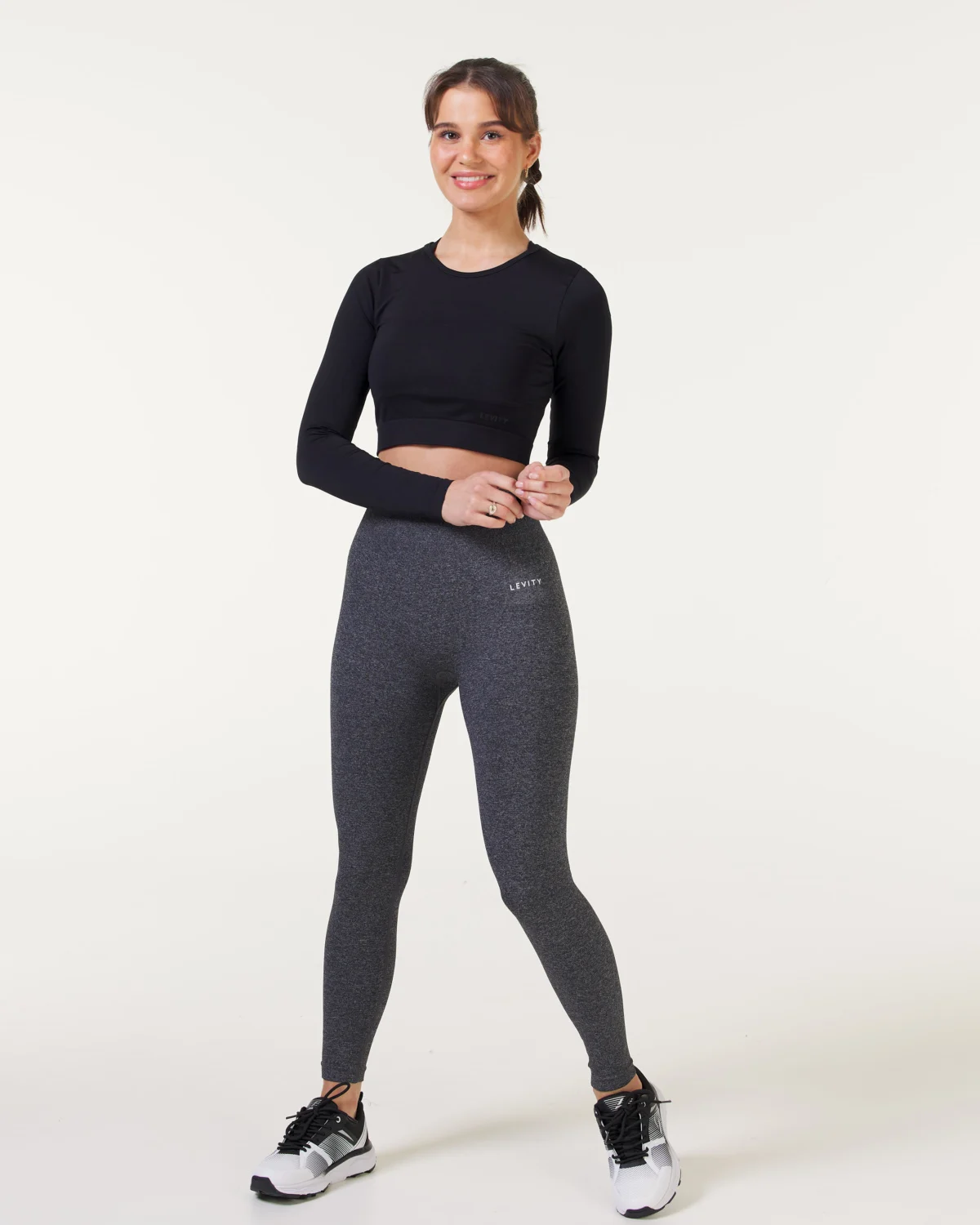 LEVITY Essential Seamless Tights Grey Melange