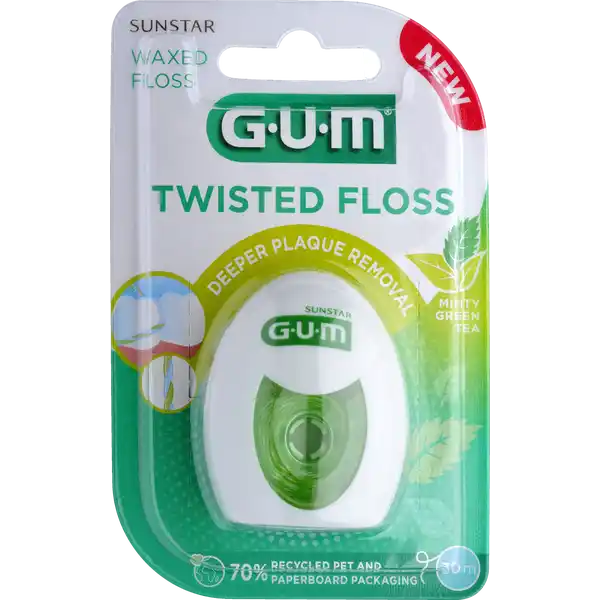 TWISTED FLOSS Zahnseide, gewachst