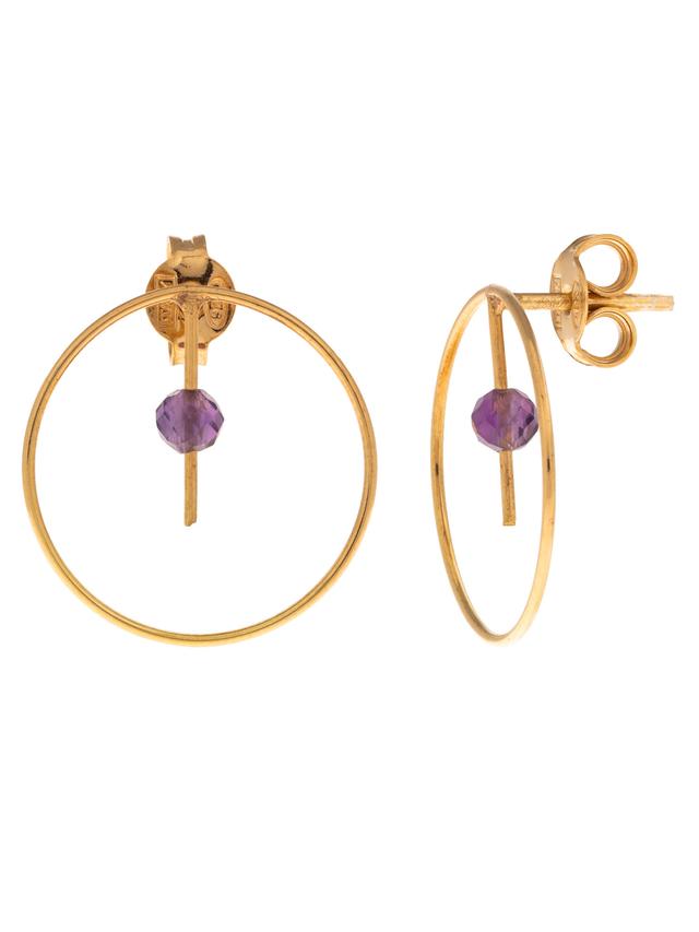 Transformationskreis-Ohrstecker, Amethyst