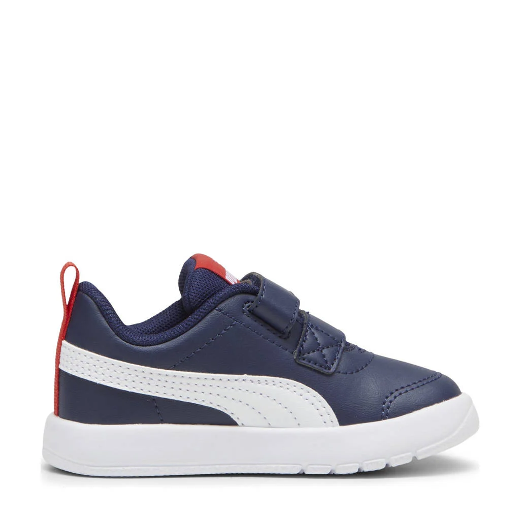 Puma Courtflex V3 sneakers donkerblauw/wit/rood