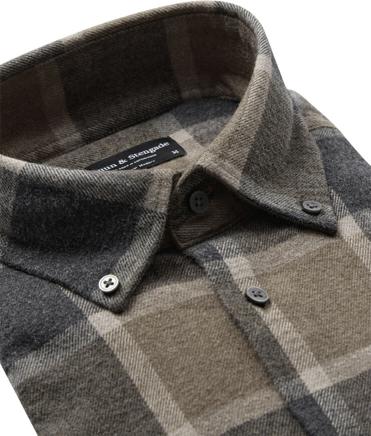 Bruun & Stengade BS Wilton Casual Modern Fit Shirt Brown