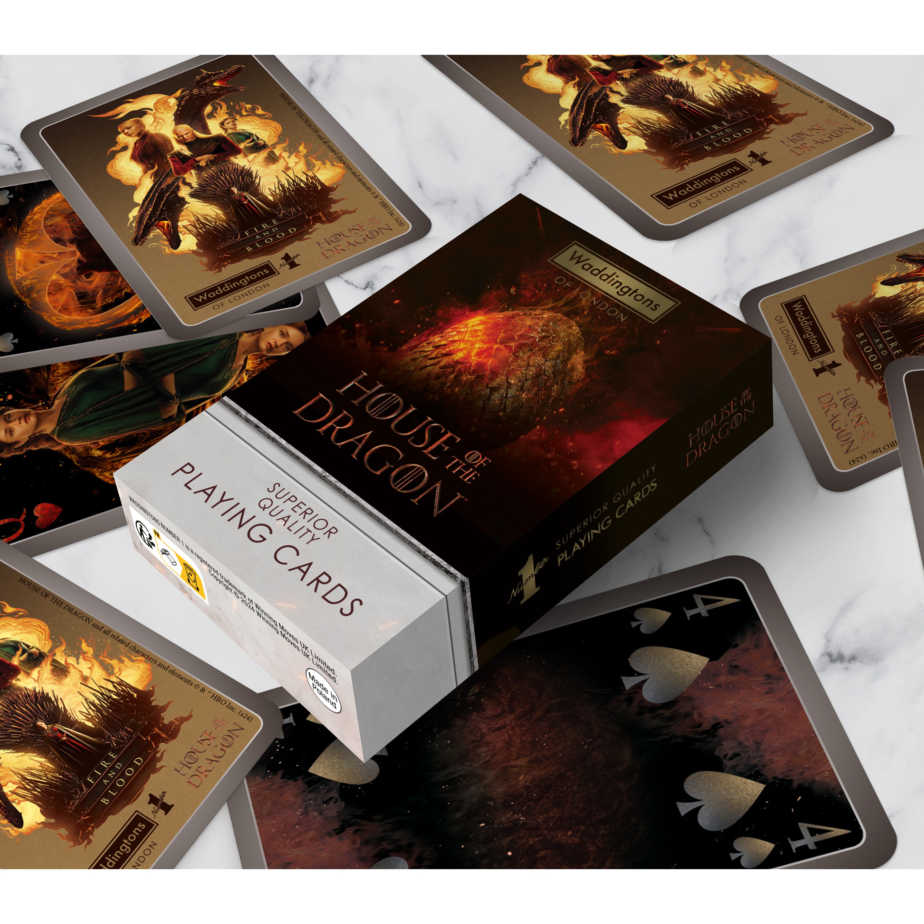 Number 1 - Spielkarten - House of the Dragon Kartenspiel Game of Thrones Karten
