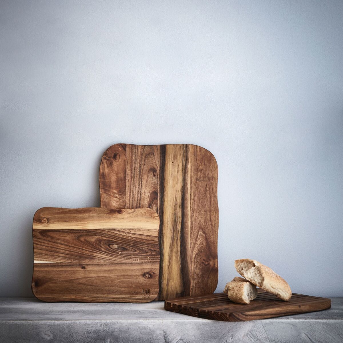 RAW Skjærebrett Teak 32x24x2 cm