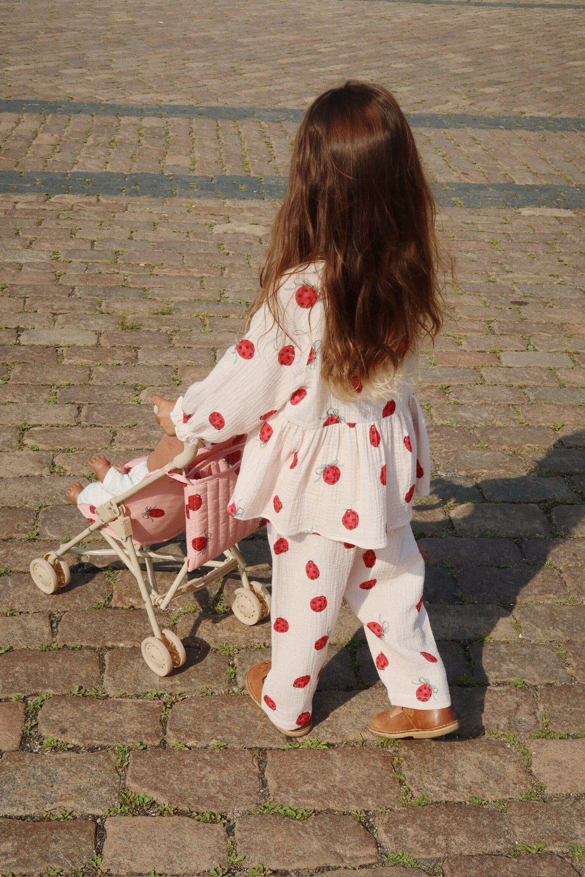 Konges Sløjd Doll Ladybug Glitter Stroller Ks102209