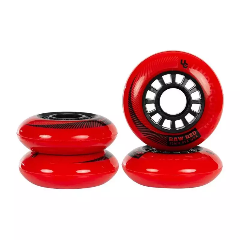 Roues roller UNDERCOVER Raw 72/85A Red (pack de 4)