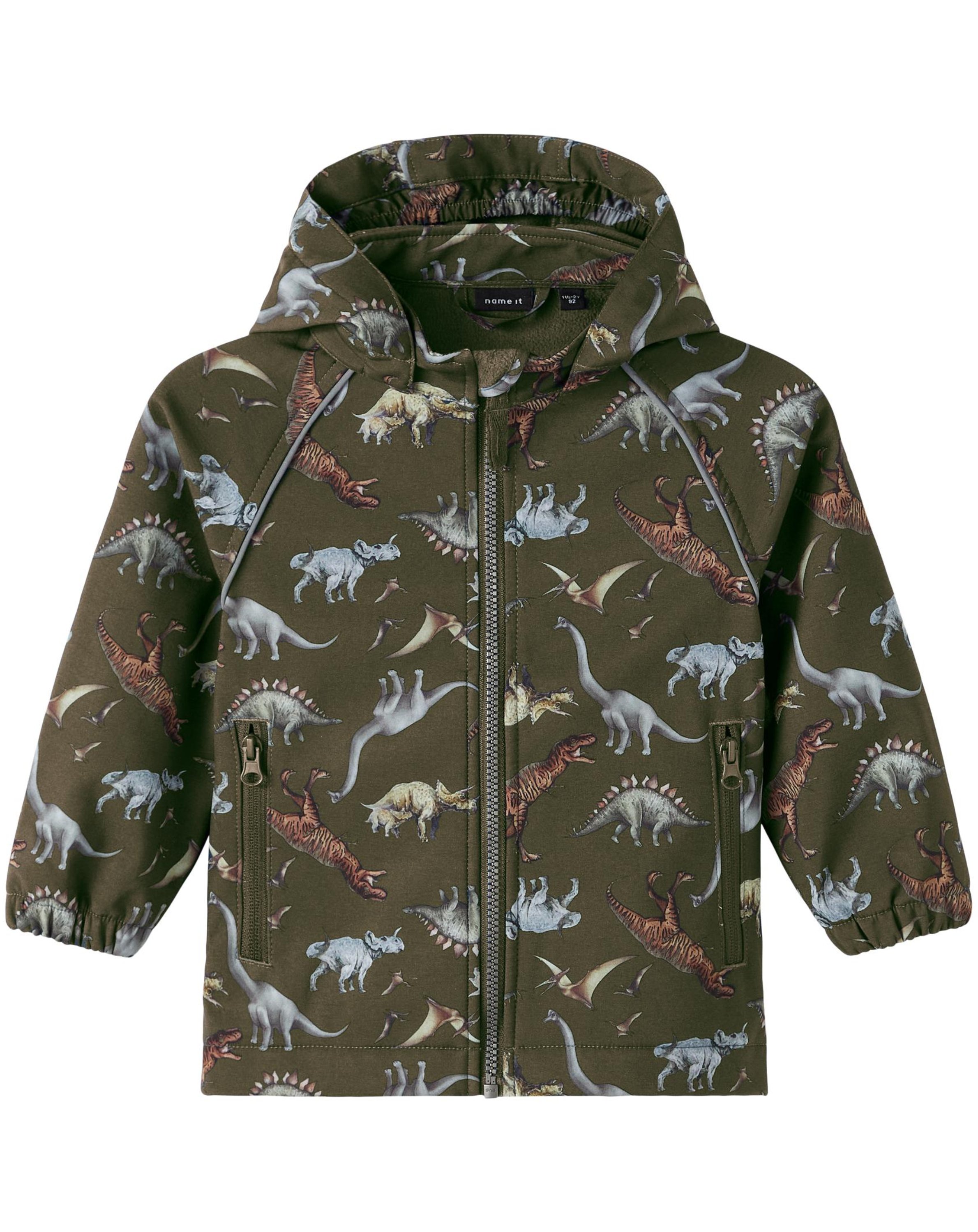 Softshell Jacke NMMALFA DINOS in olive night