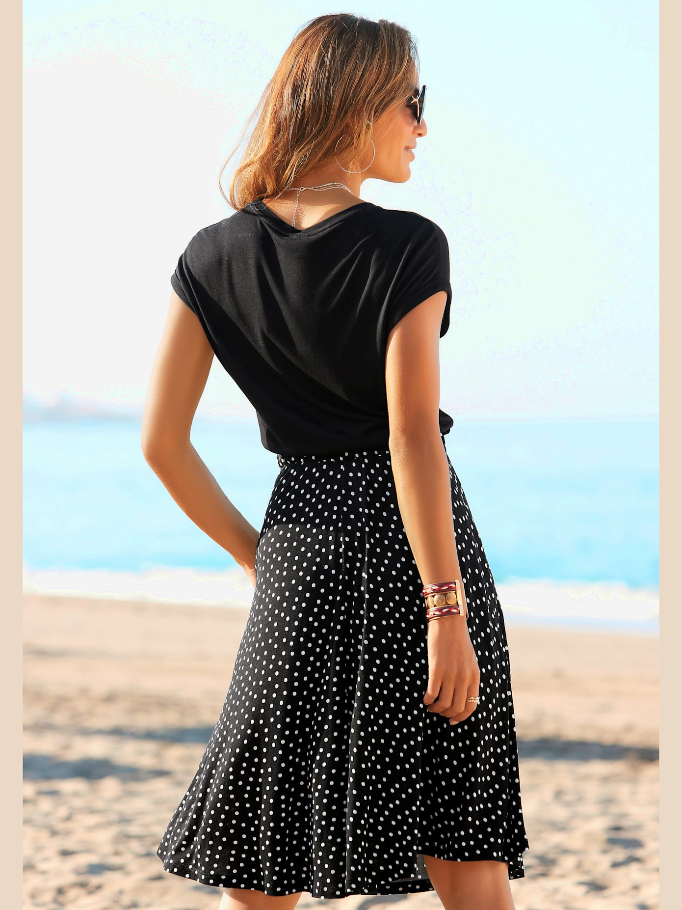 Robe en jersey aspect 2 en 1