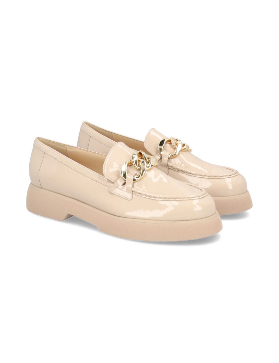 Lackleder Slipper