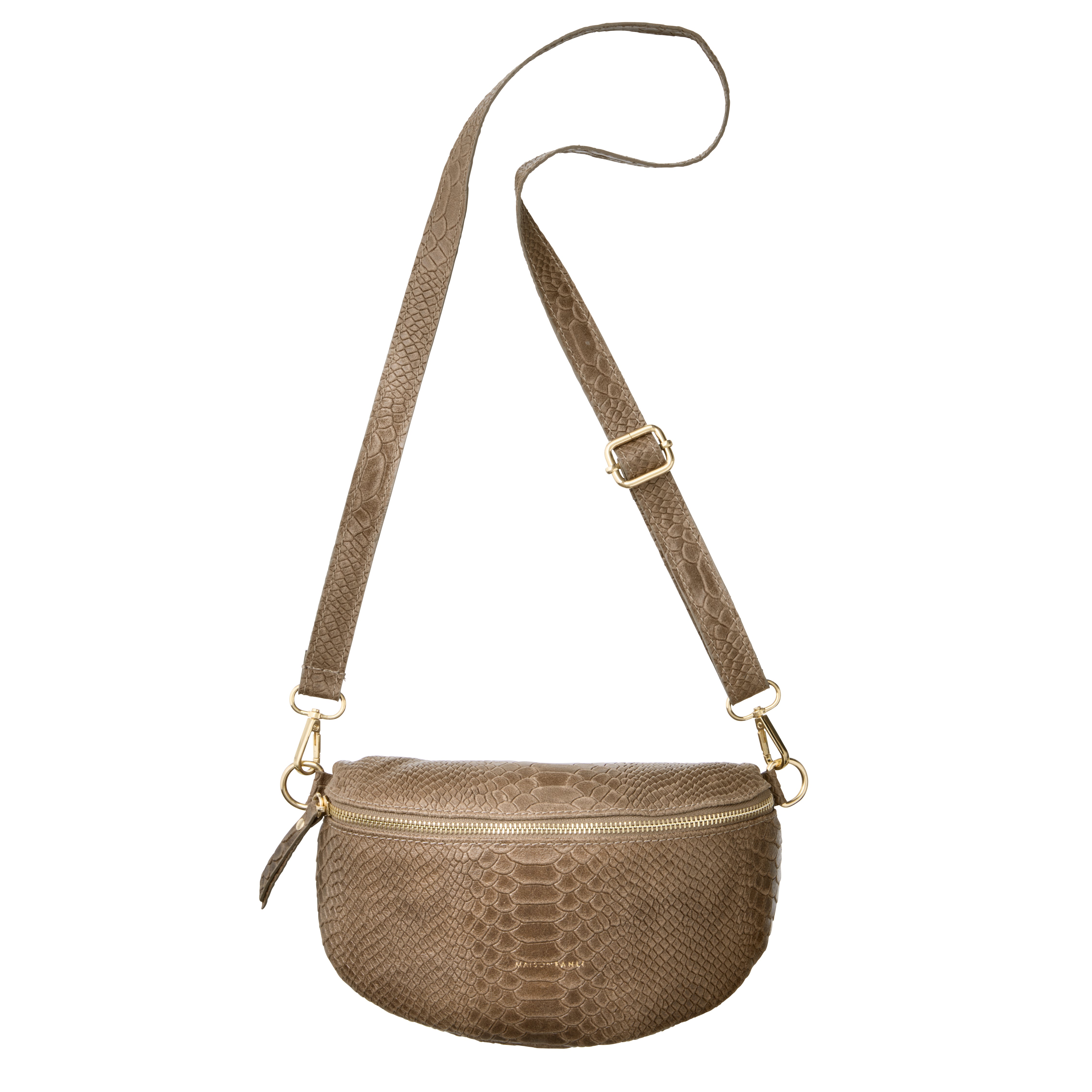 Bahne Accessories  Python crossbody taske - taupe