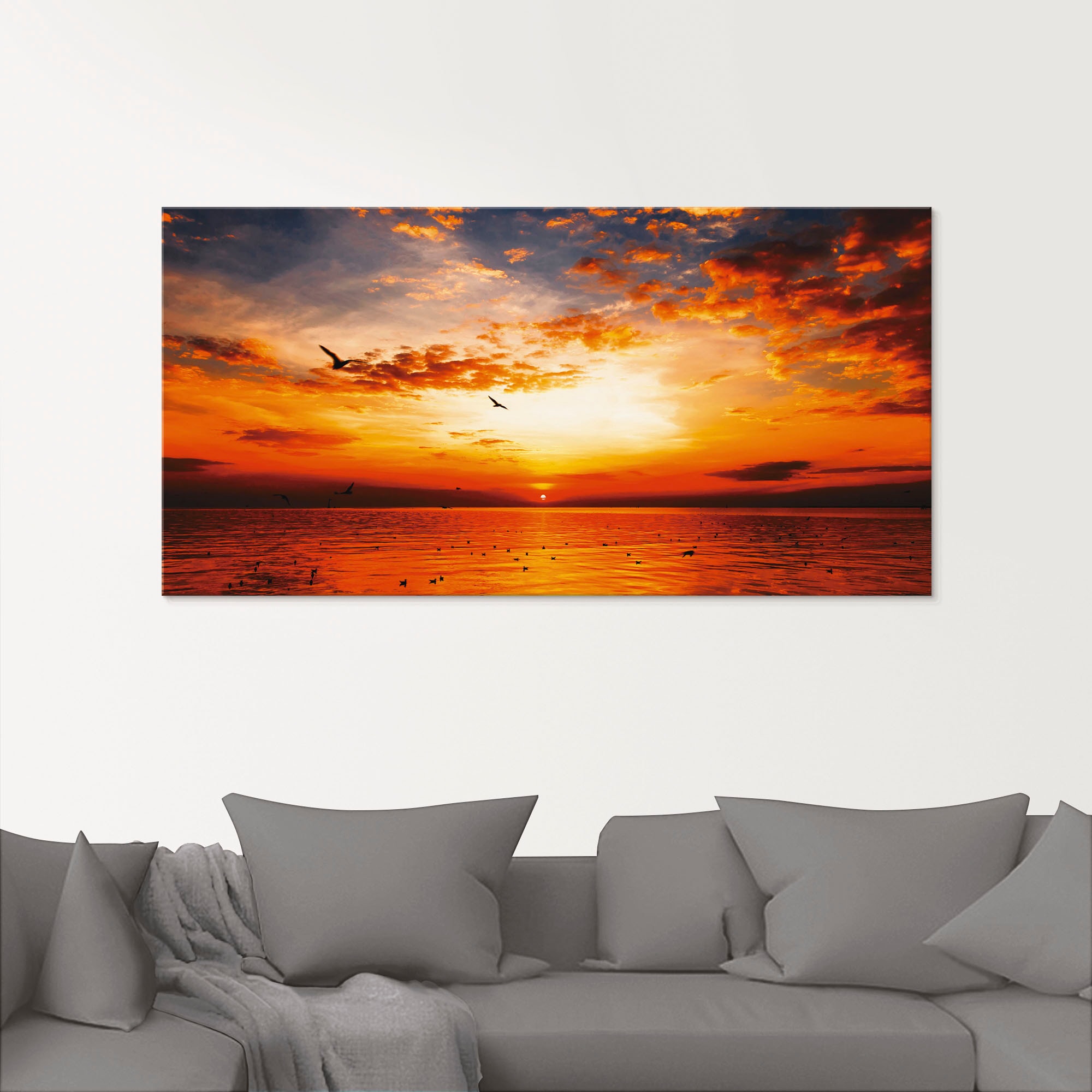 Artland Glasbild »Sonnenuntergang am Strand« Sonnenaufgang & -untergang 1 Stk. tlg. in verschiedenen Grössen