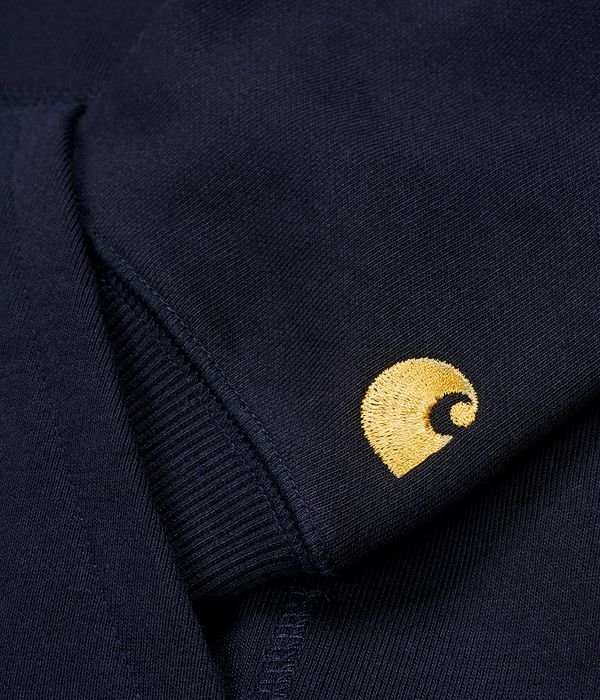 Carhartt WIP Chase Hoodie (dark navy gold)