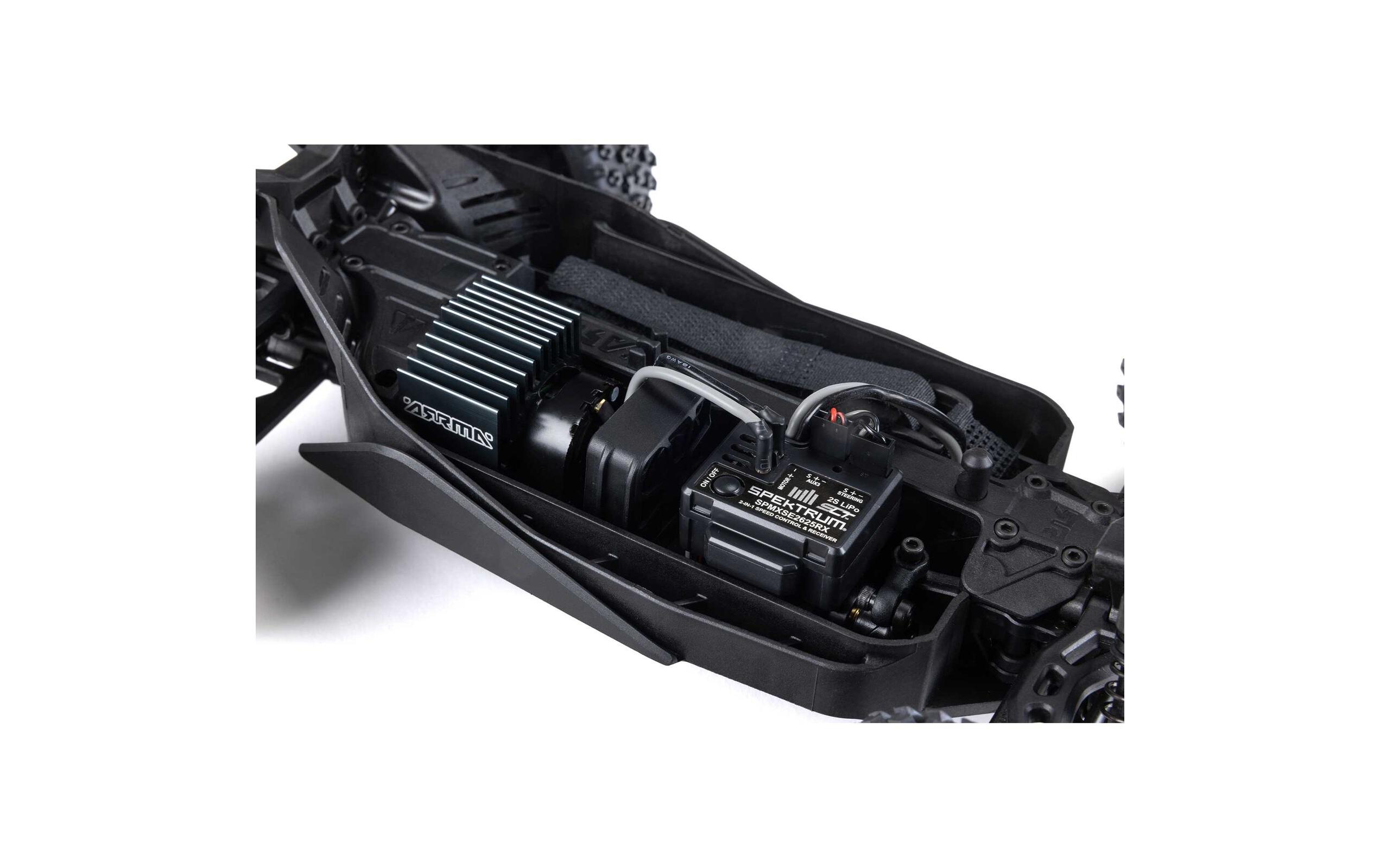 Buggy Typhon Grom Mega 380 Blau, RTR, 1:18<br>Robuster 4wd mini RC Buggy mit Spektrum Technik
