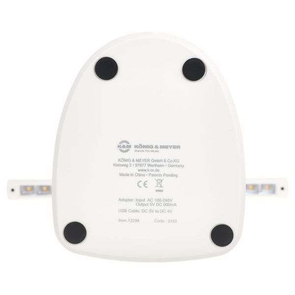 K&M 12298 LED Piano Lamp White