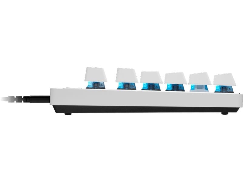 Logitech Gaming-Tastatur Pro X TKL Rapid Weiss Kabelgebundene Gaming-Tastatur ohne Ziffernblock mit analogen Switsches