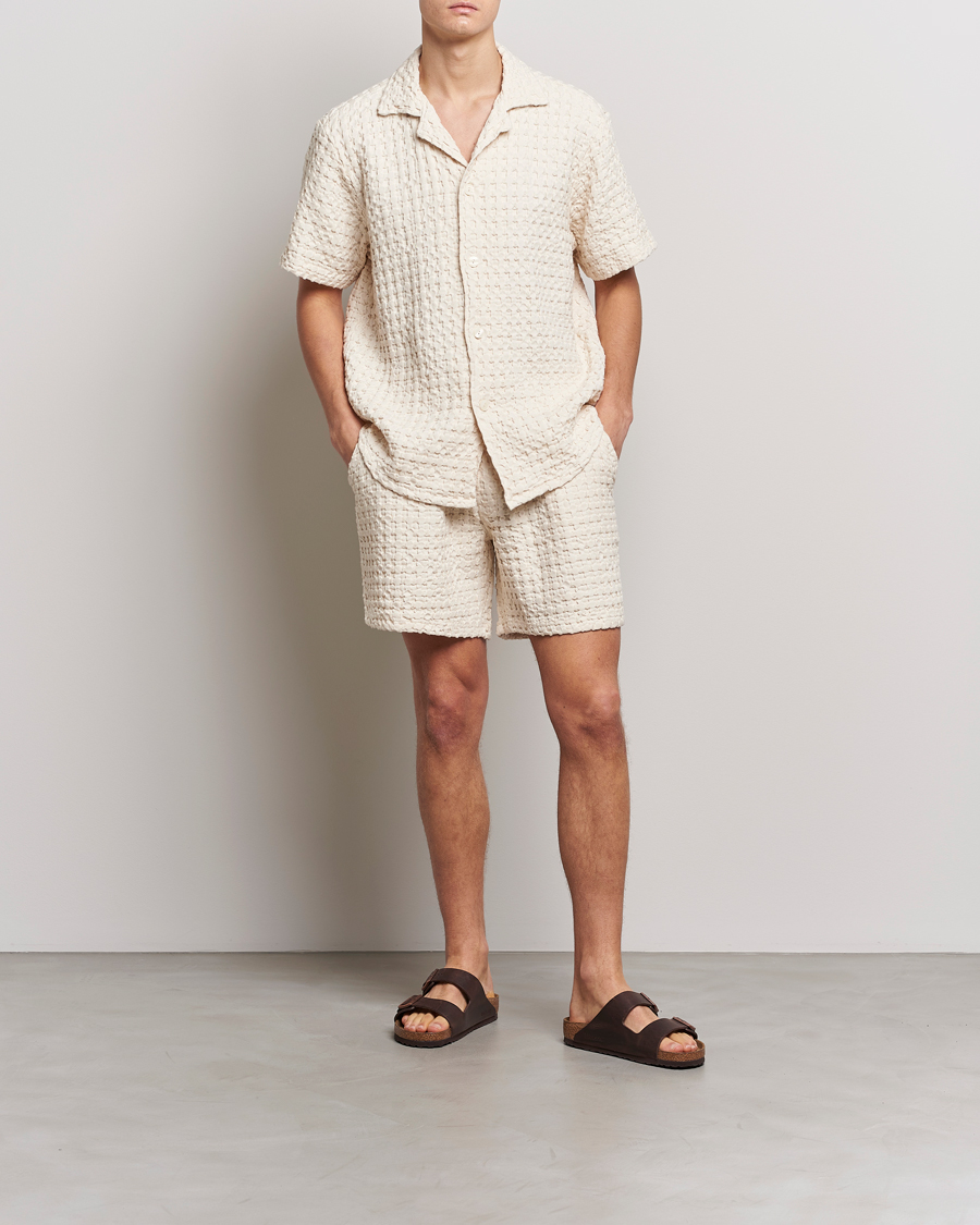 OAS Cuba Waffle Shirt Ecru