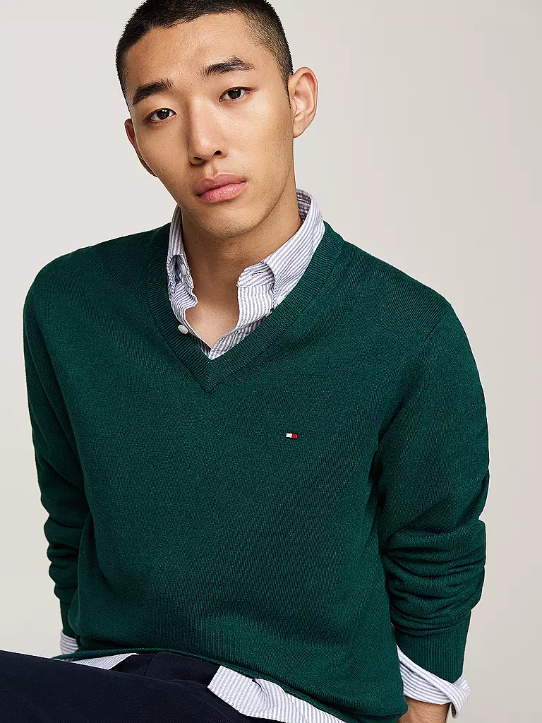 TOMMY HILFIGER Pullover grün
