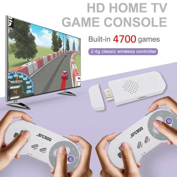 SF900 HD Game Stick Handheld Retro Game Console 4700 Games for SNES Controller spel stick