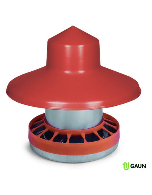 Gaun Voersilo Met Dakje Gegalvaniseerd - Voerbak - 10 kg