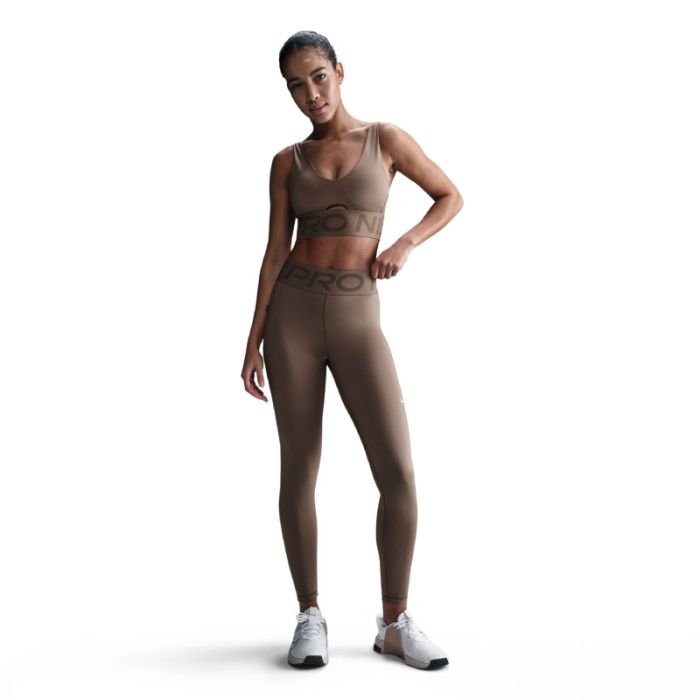 Nike Dame Lange tights Dri-FIT Sculpt High-Waisted Tights Brun