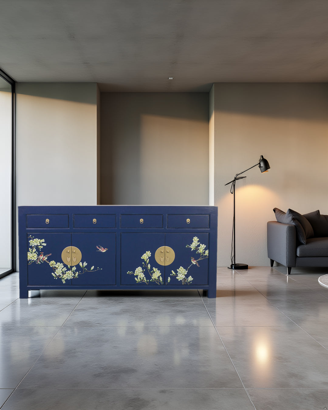 Fine Asianliving Chinese Dressoir Midnight Blauw