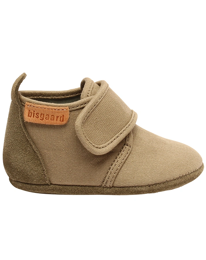 Klett-Hausschuhe BABY COTTON in green