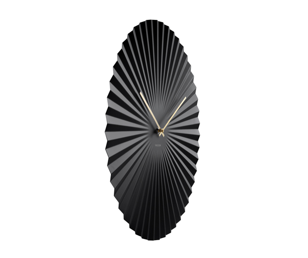 Wall clock Sensu XL steel black