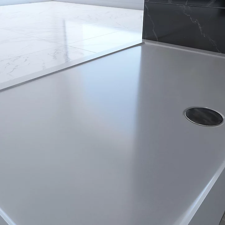 Receveur de douche extra-plat 90 x 120 cm, blanc, Galedo Pure 2