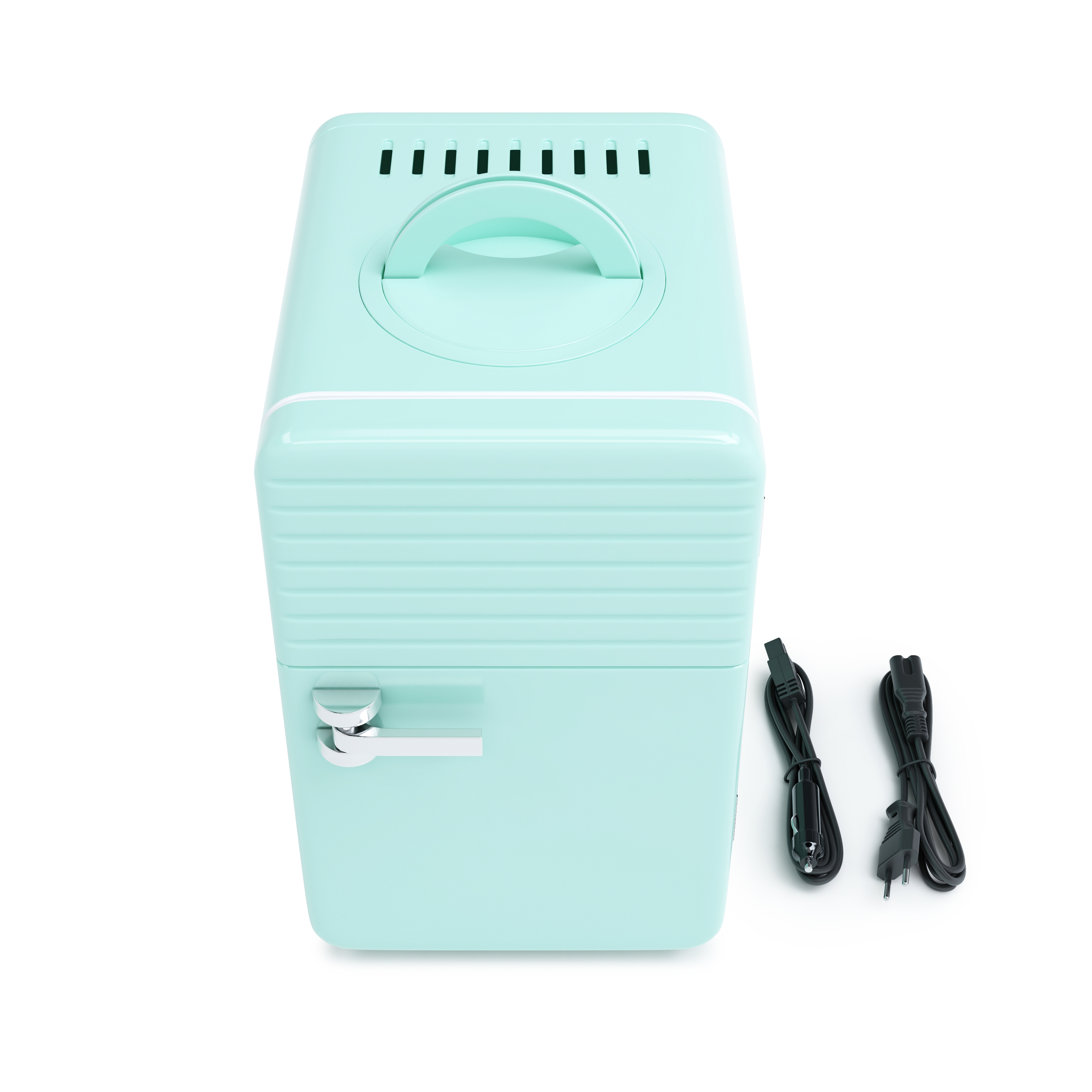 Minikühlschrank Retro 6L tragbar mint