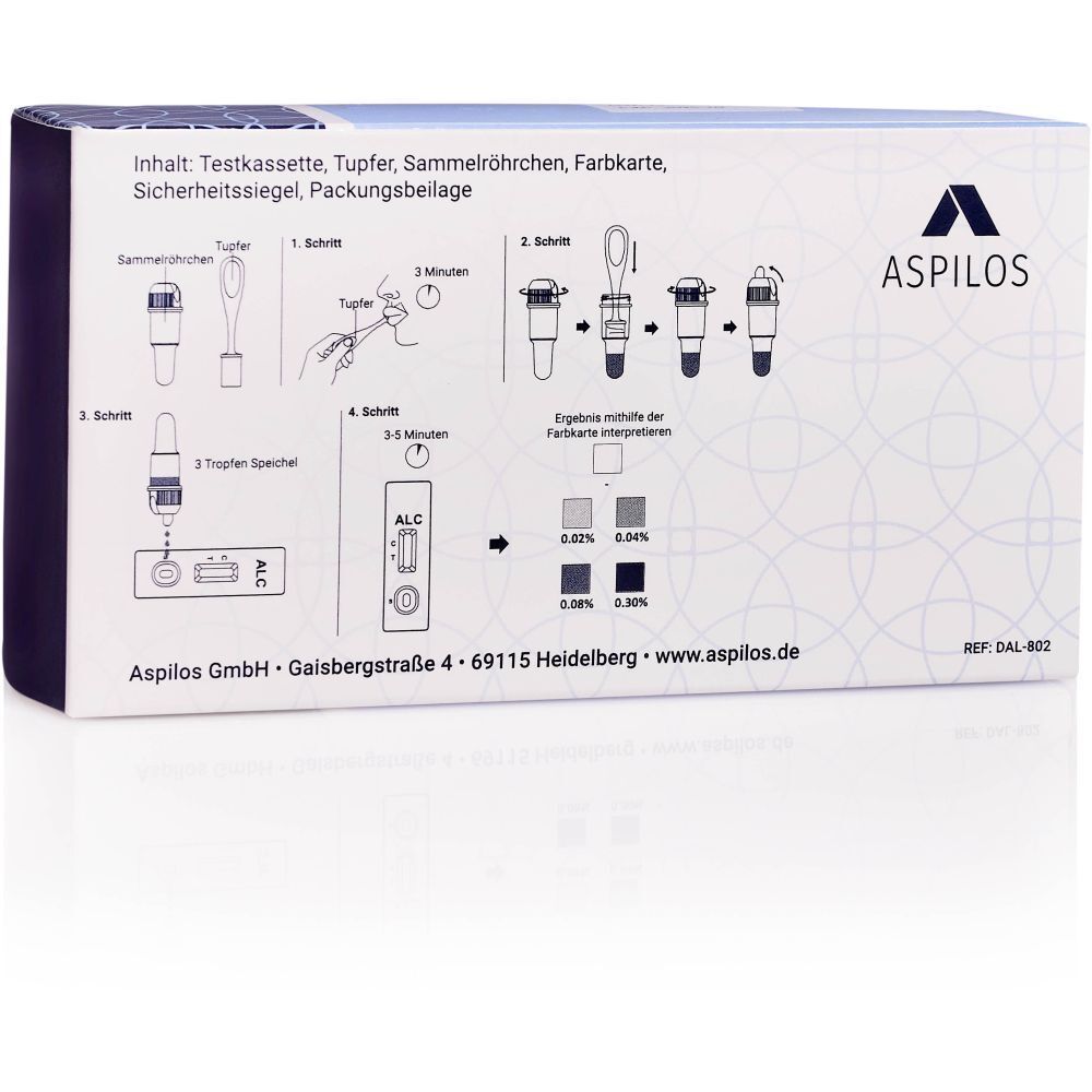Aspilos Alkohol Selbsttest für Zuhause