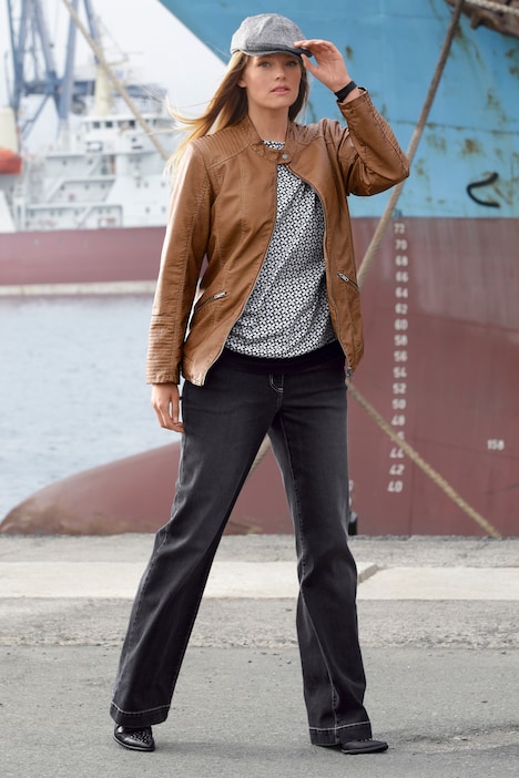 Jeans, weit und gerade, 4-Pocket
