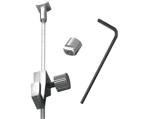 Ophangkoord Perlon 2 mm 150 cm met haak 4 kg + stopper voor schuine wanden