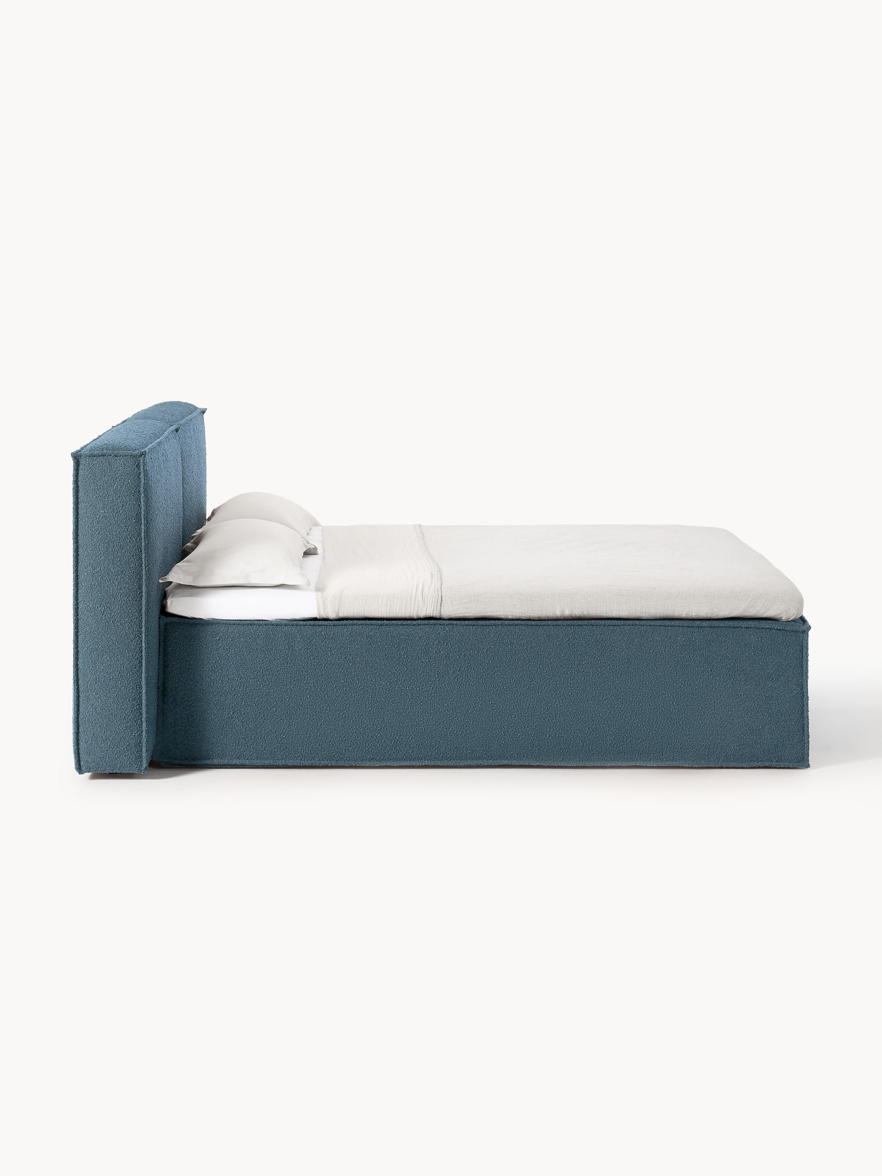 Bouclé boxspring bed Lennon