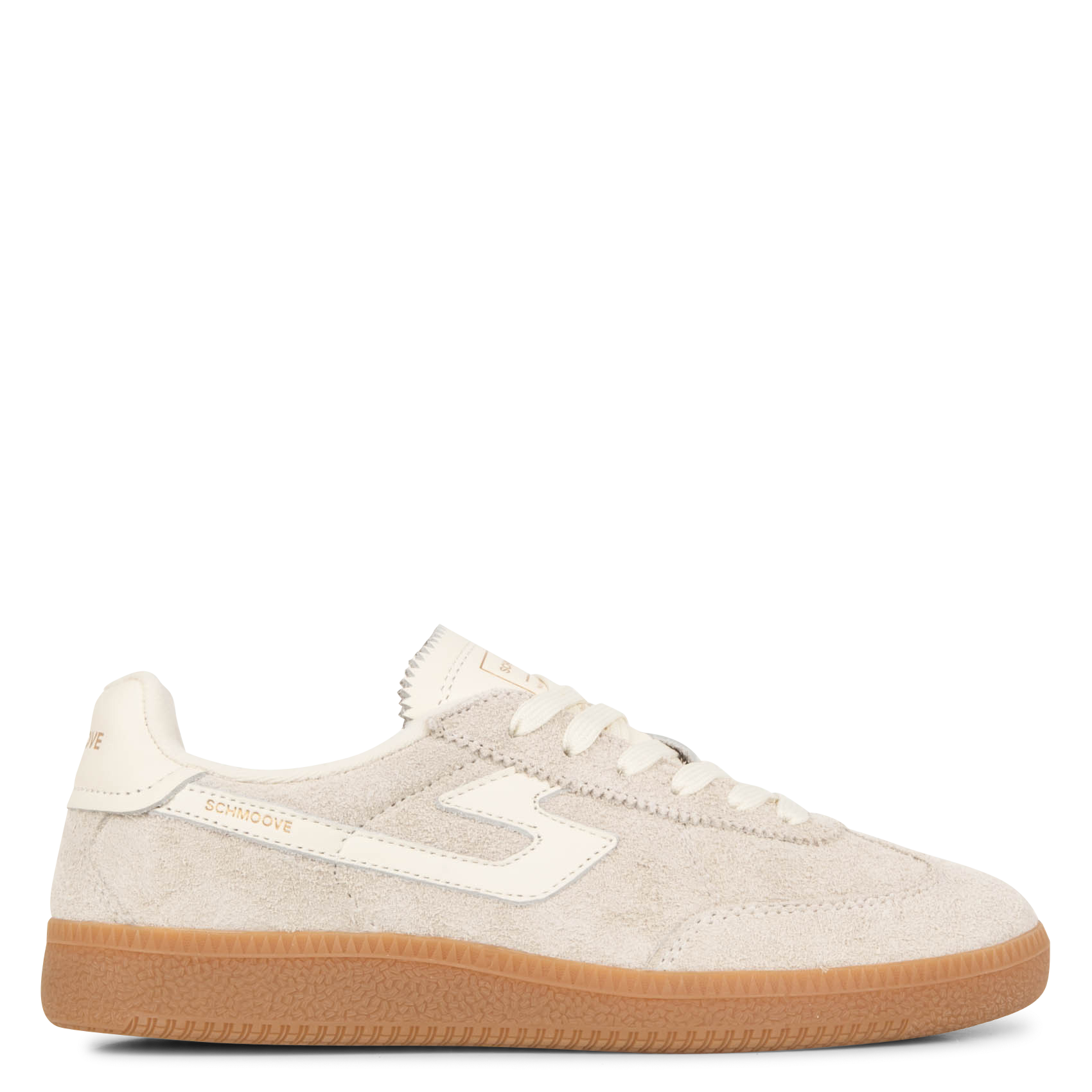 SHEFFIELD - Baskets basses en cuir velours | Beige