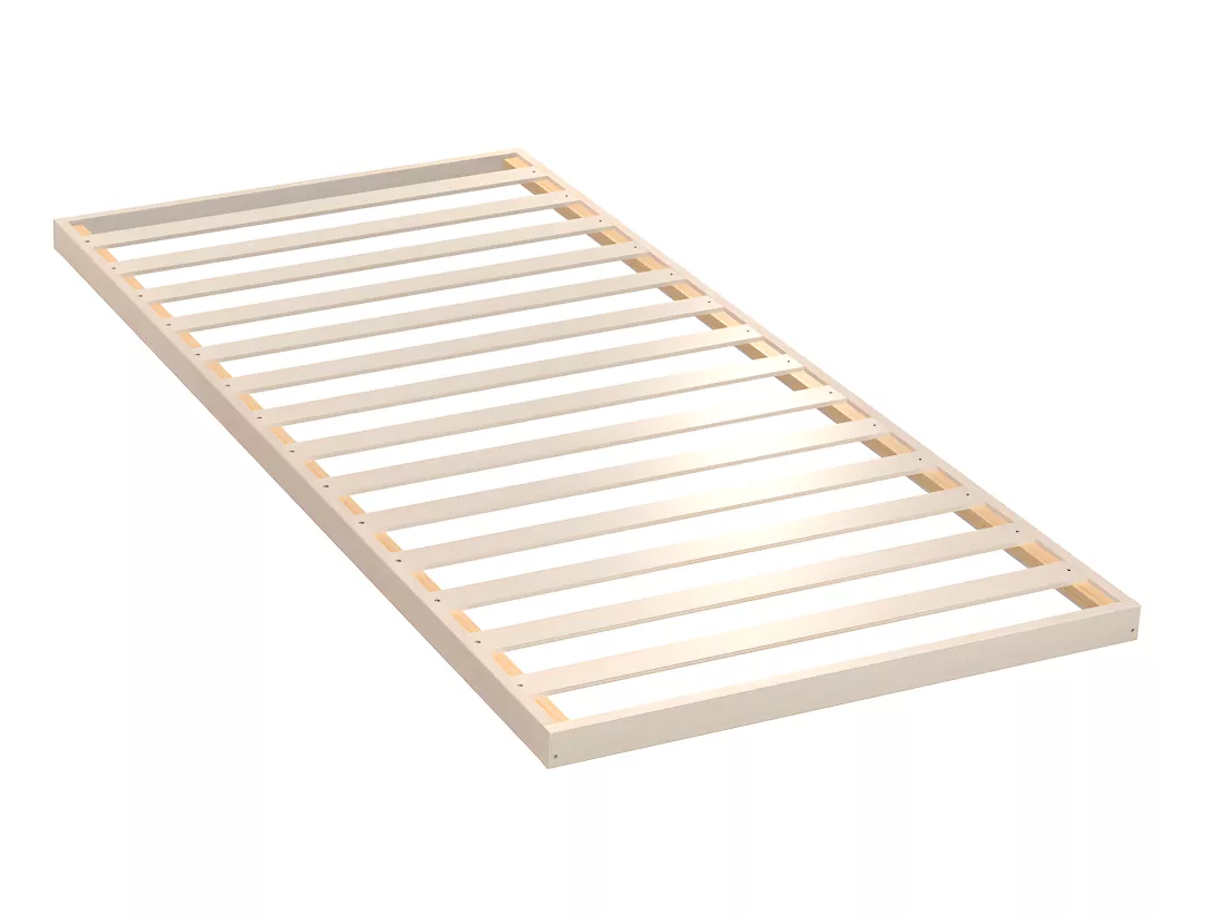 Sommier cadre à lattes encastrable 90 x 190 cm 14 lattes multiplis en bois de bouleau - COSPER
