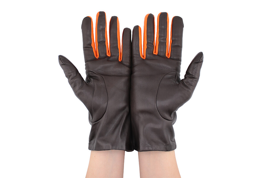 Glove Surprise brown orange