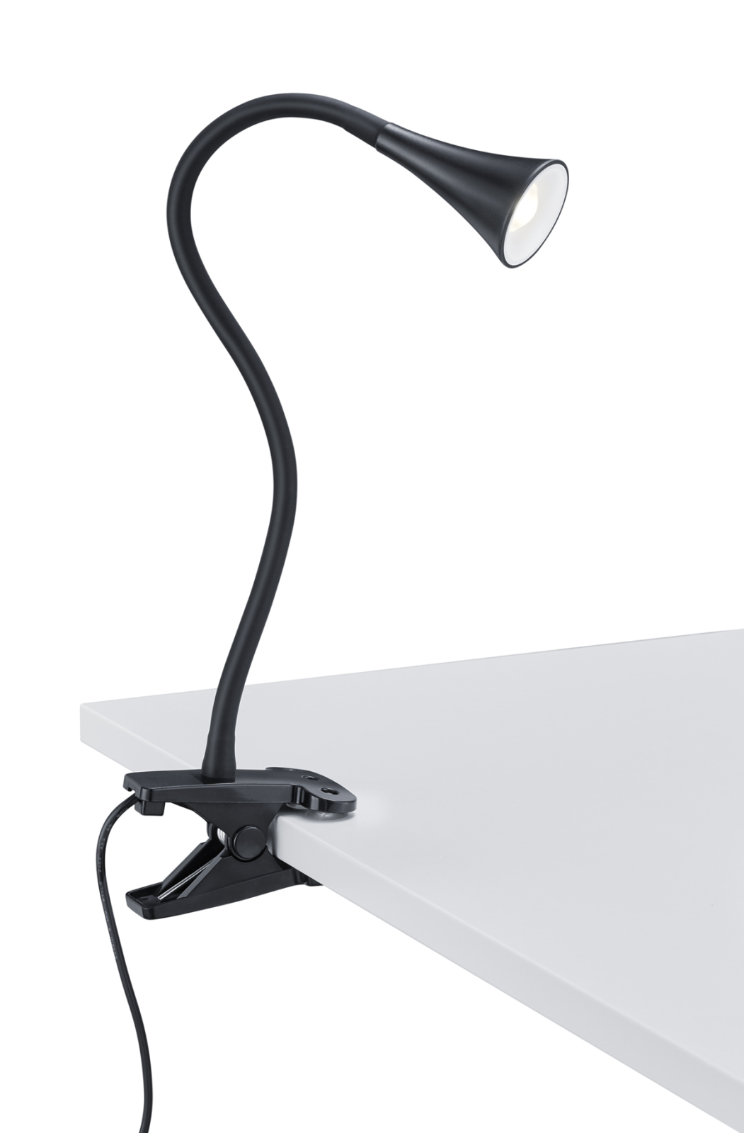 LED Klemmleuchte - schwarz - Flexarm