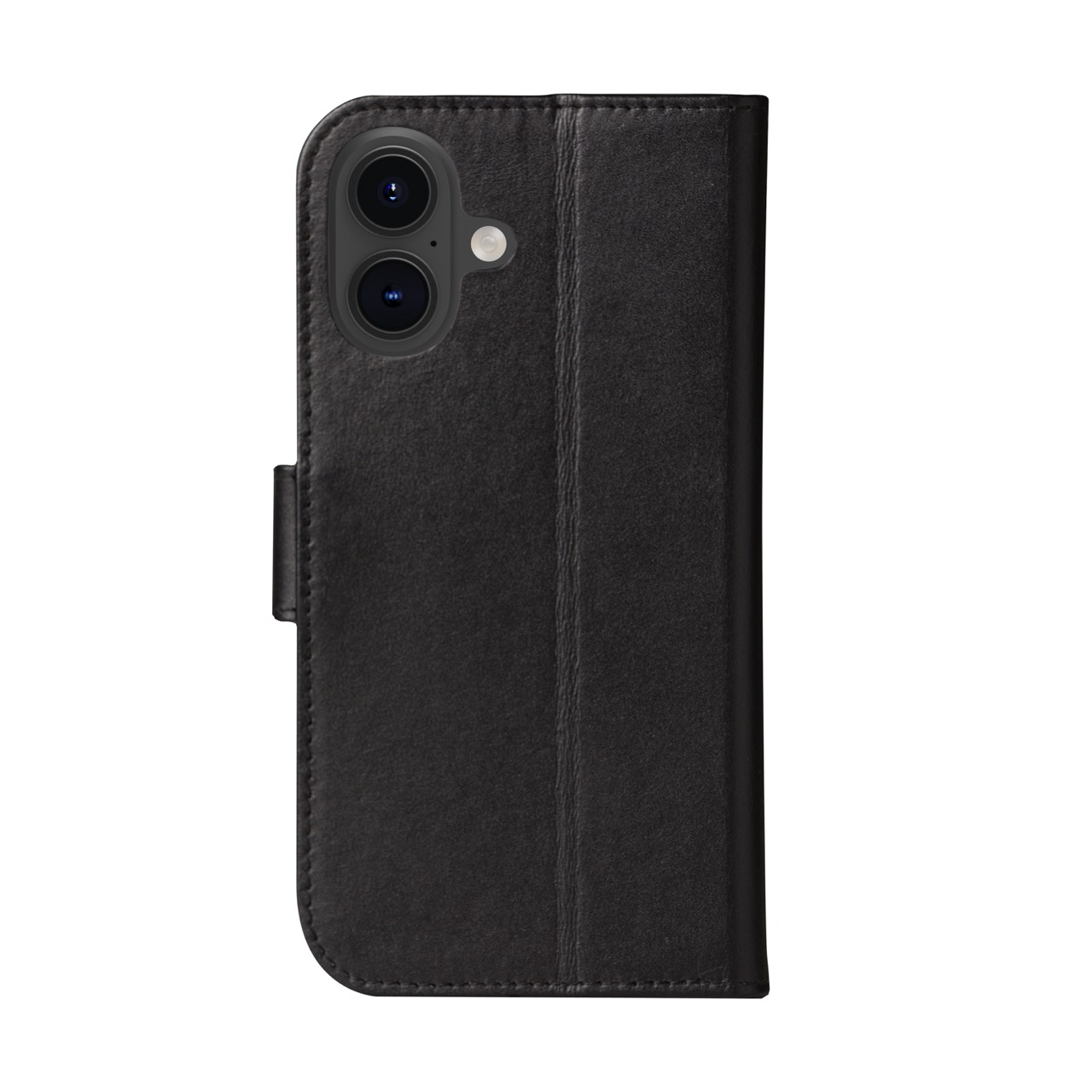 iPhone 16 Echtleder Tasche mit RFID Schutz Copenhagen (CO61GTBL6200) - Schwarz