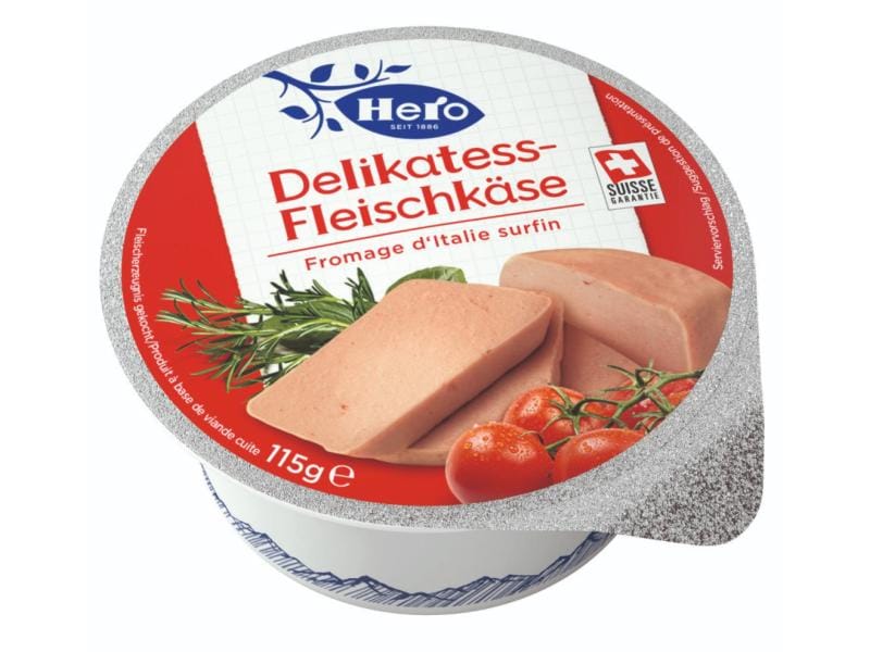 Hero Portion Delikatessfleischkäse 115 g Würzige Delikatesse aus Schweine- und Rindfleisch