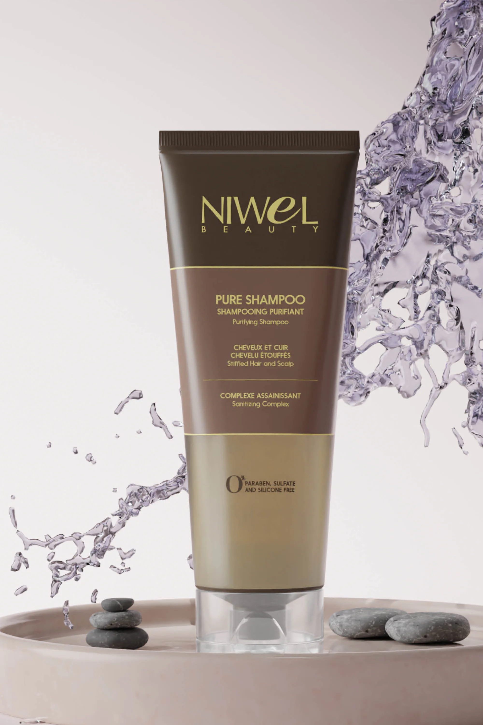 Niwel Beauty Shampoing purifiant et détoxifiant-250 ml