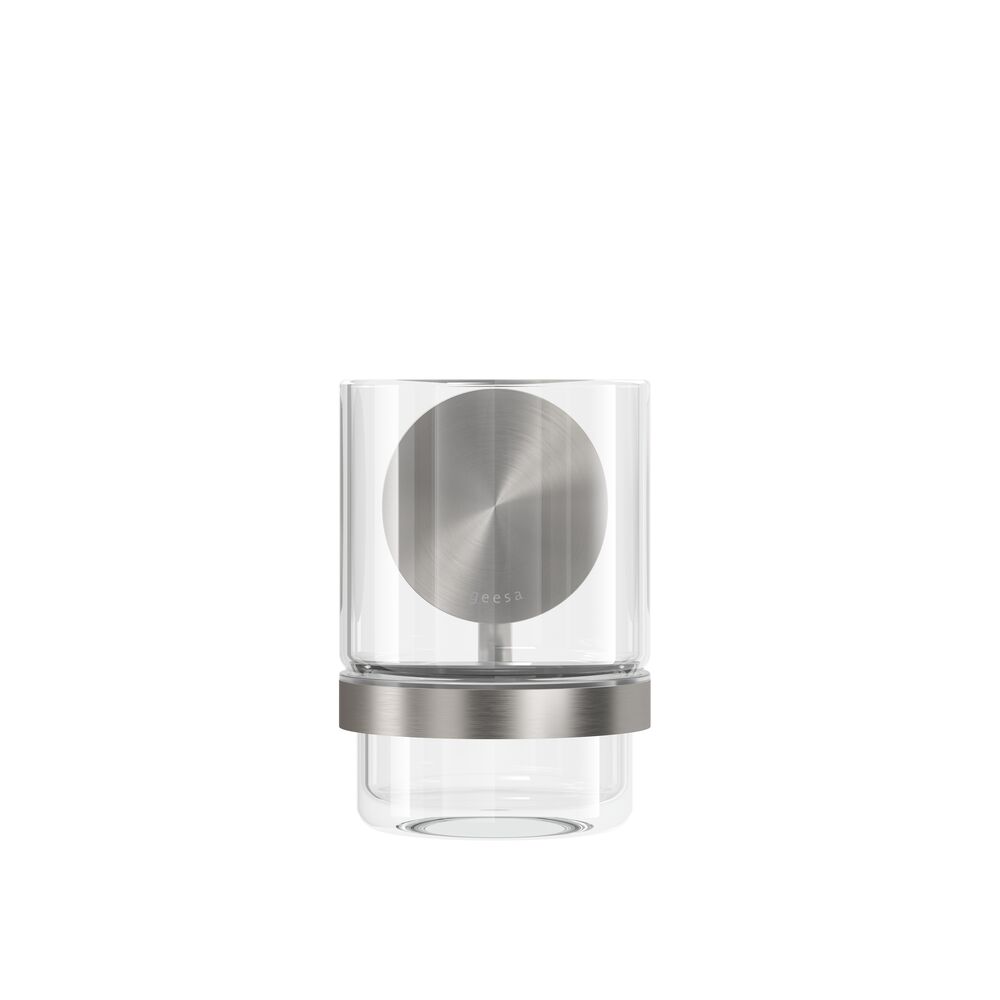 Geesa Opal glashouder met glas RVS geborsteld